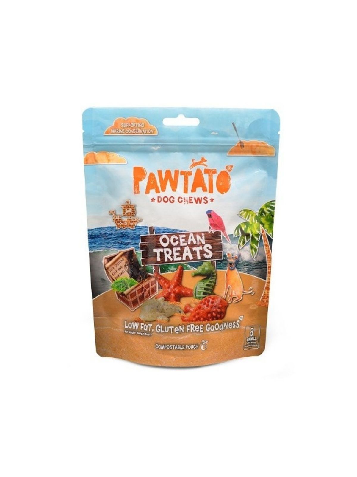 BENEVO odmena Pawtato Ocean Treats - Small 140g