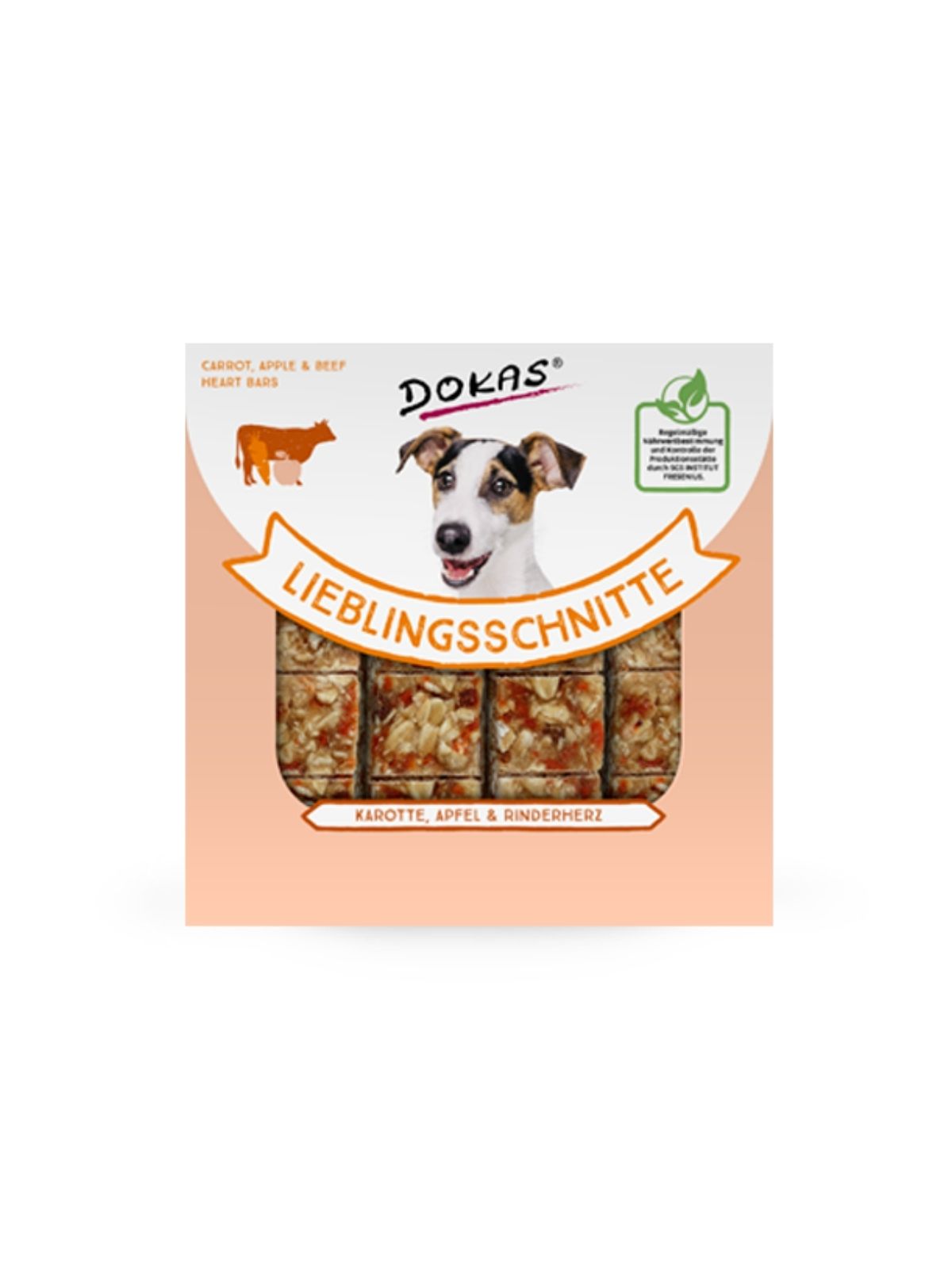 DOKAS FIT TYČINKY- mrkva, jablko a hovädzie srdce 80 g