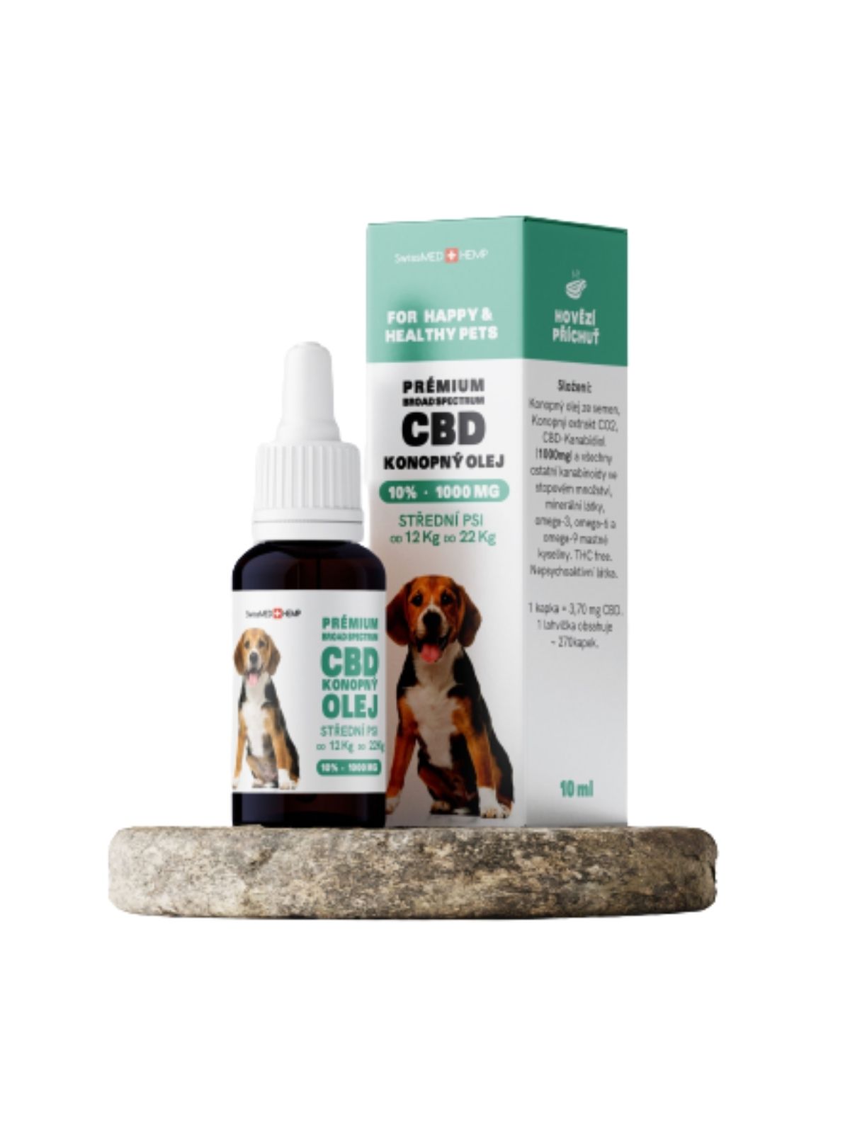 SWISSMEDHEMP olej pre psov CBD 10% 10 ml