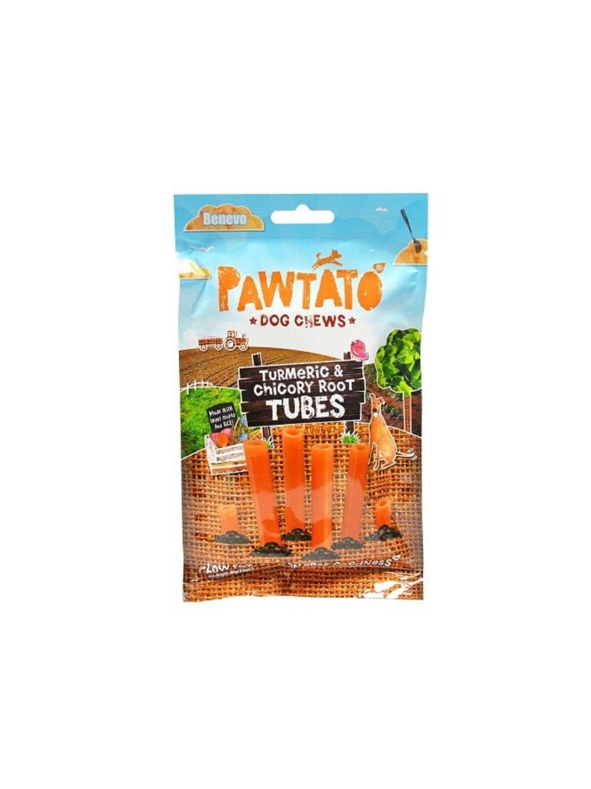 BENEVO odmena Pawtato Tubes Turmeric & Chicory Root 90 g