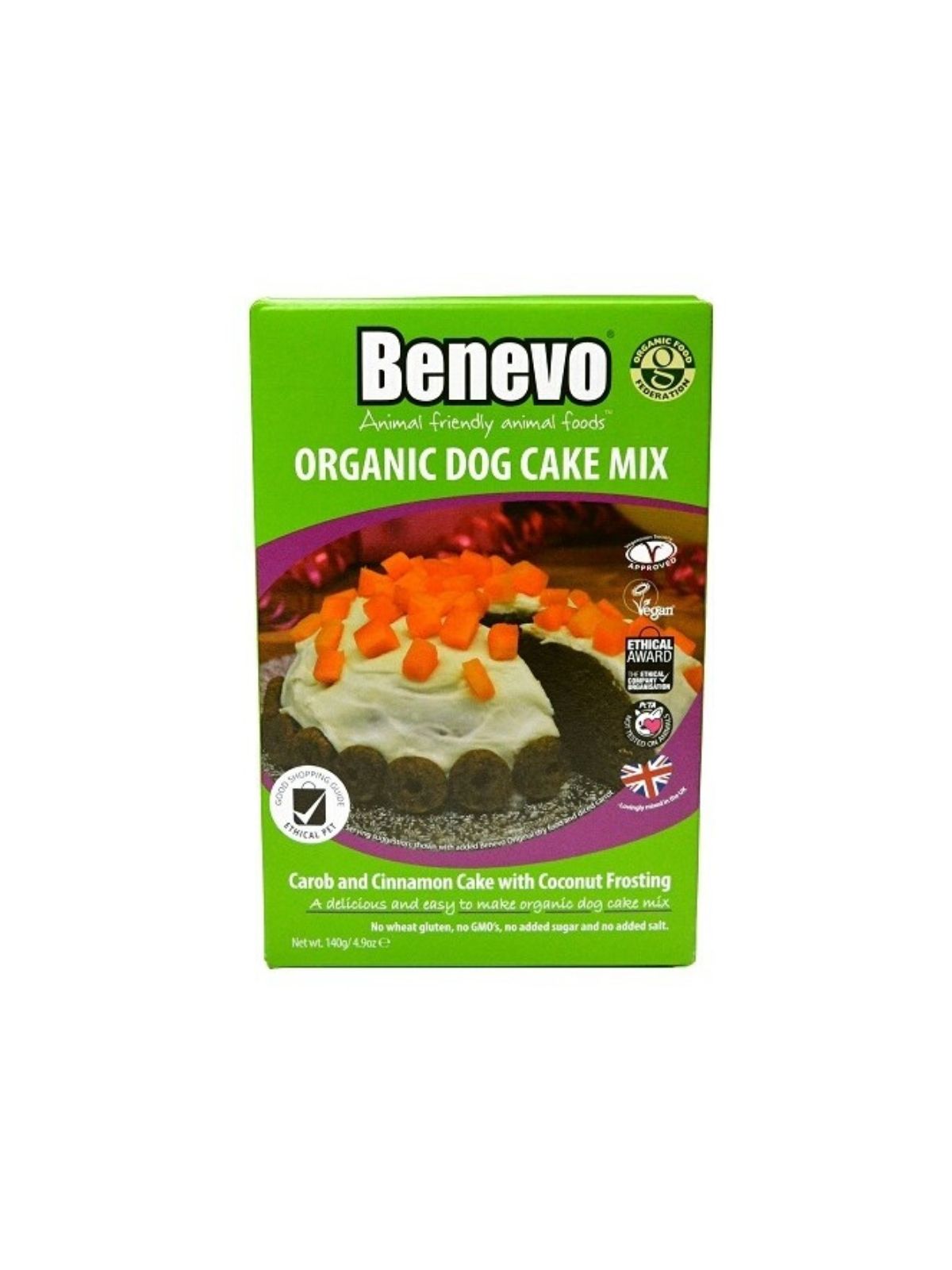BENEVO koláč Organic Dog Cake Mix 140 g