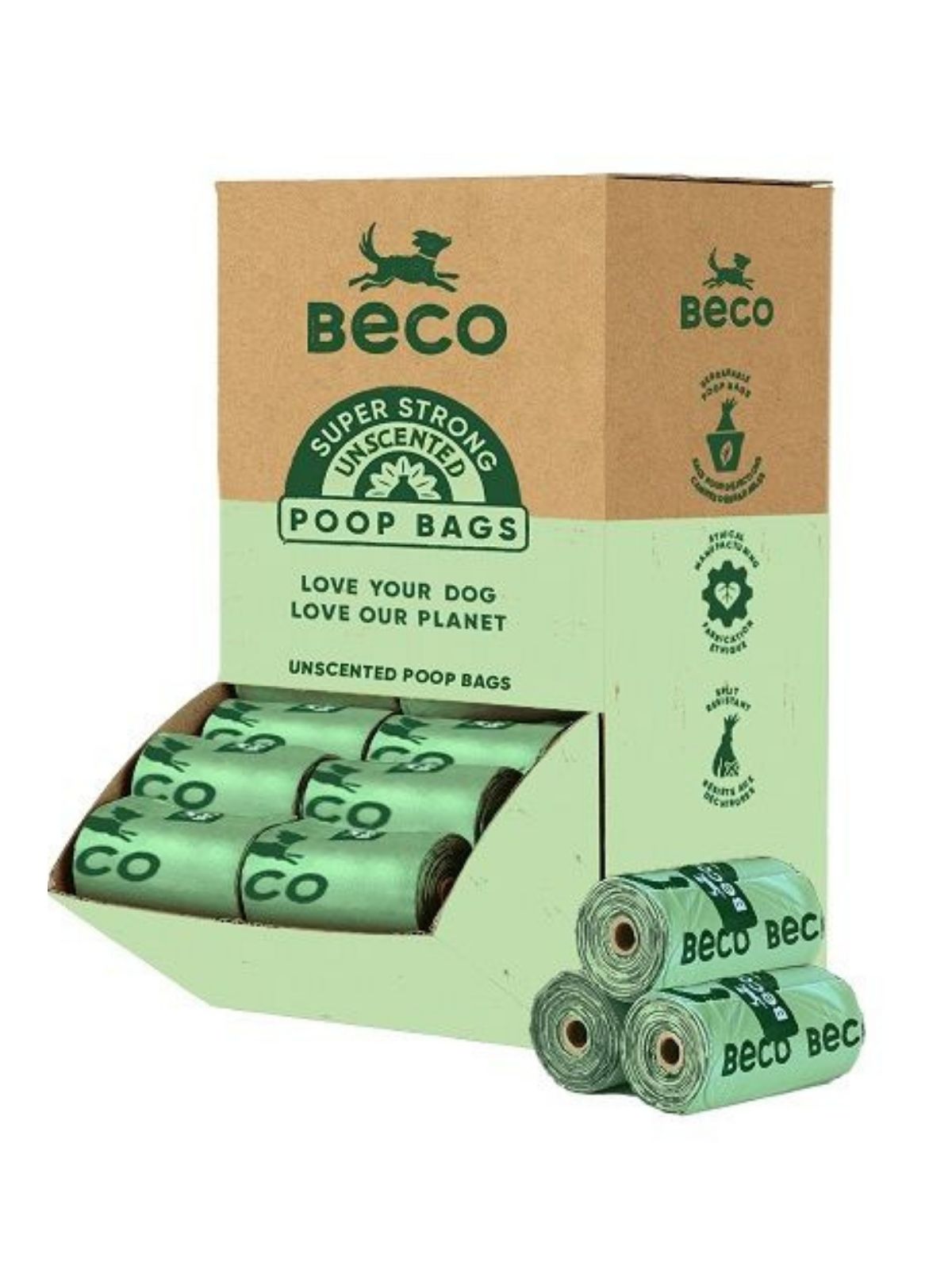 BECO Ekologické vrecká na exkrementy 960 ks / z recyklovaných materiálov