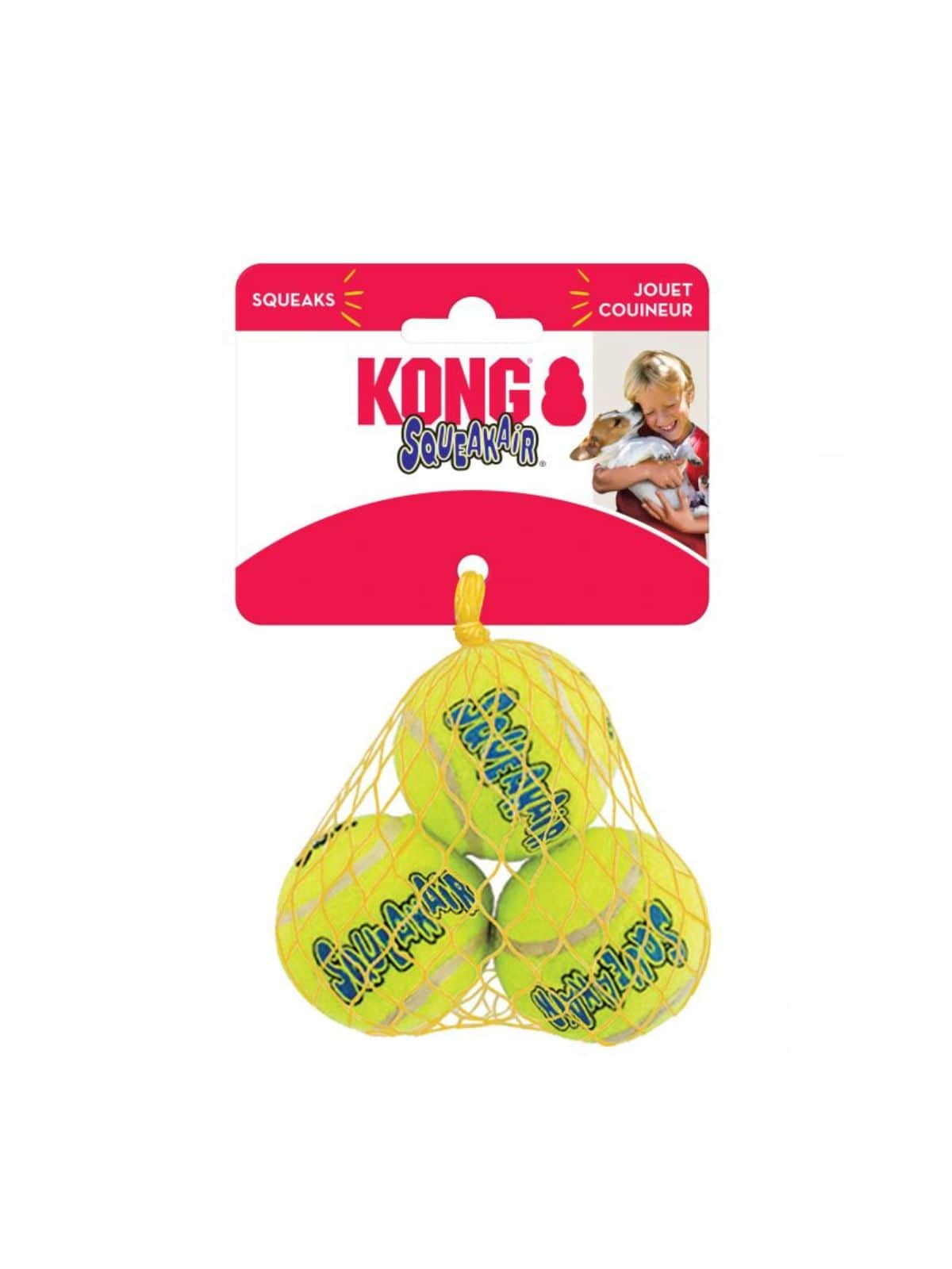 KONG lopta pre psa SqueakAir XS (3ks)