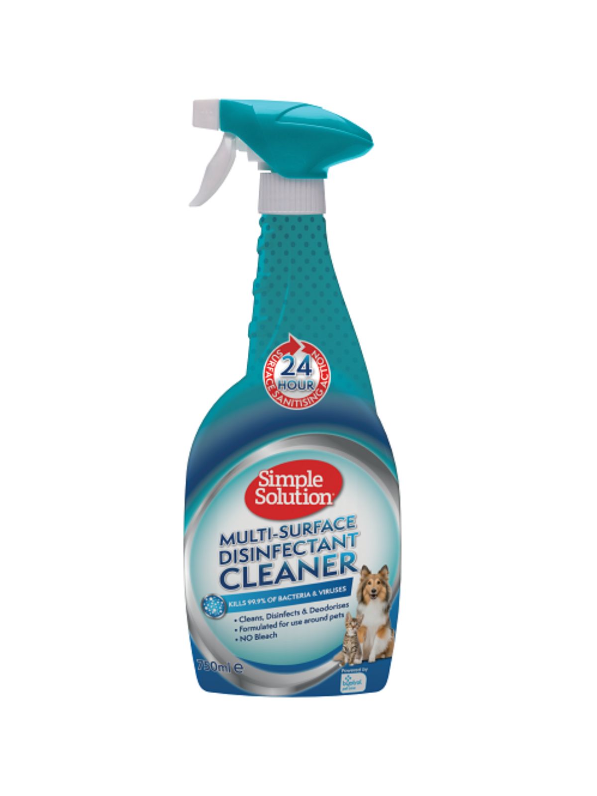 SIMPLE SOLUTION Multi-Surface Disinfectant Cleaner dezinfekčný prostriedok na rôzne povrchy  750 ml