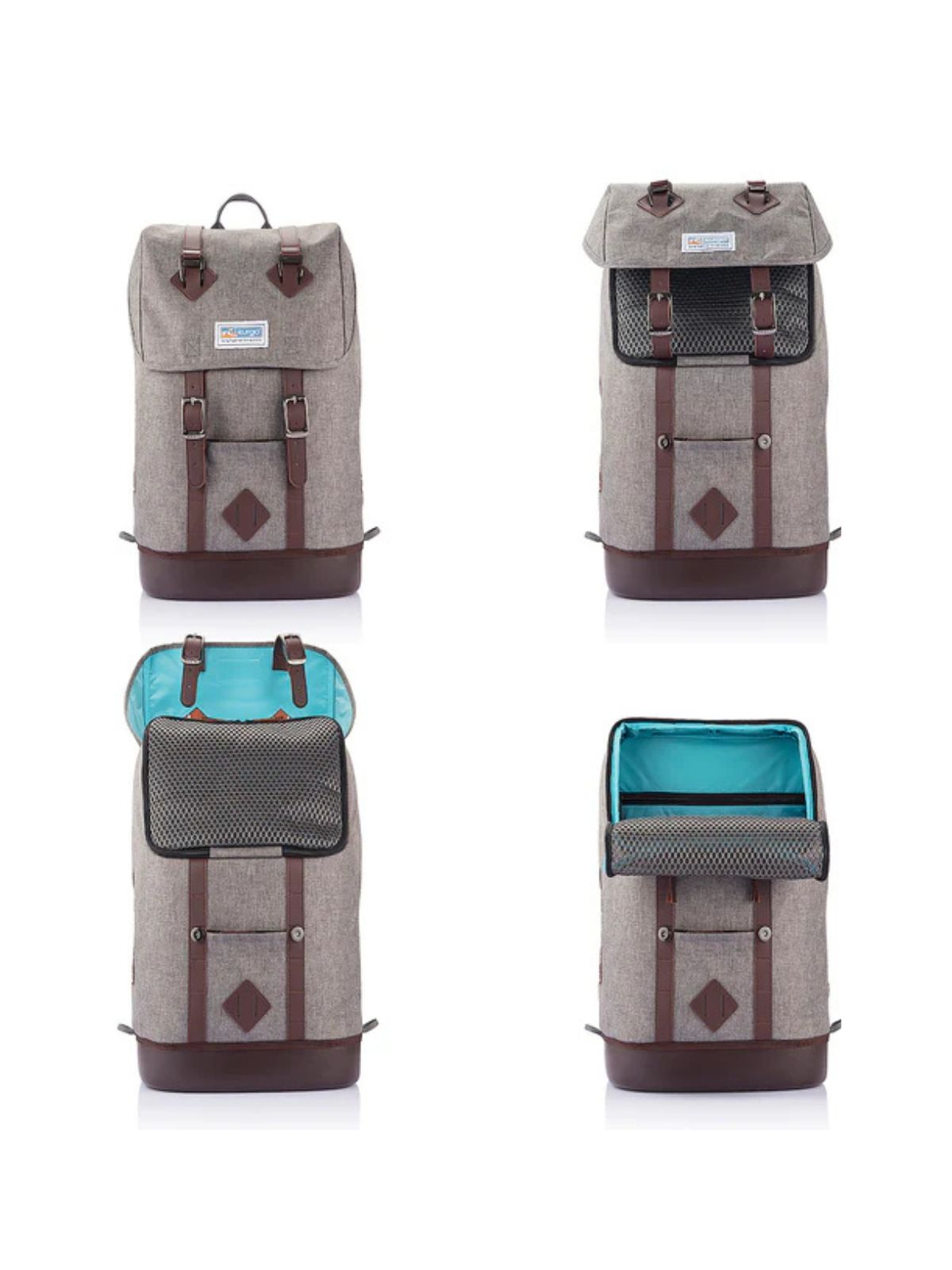 KURGO batoh pre psa Rucksack Heather šedá