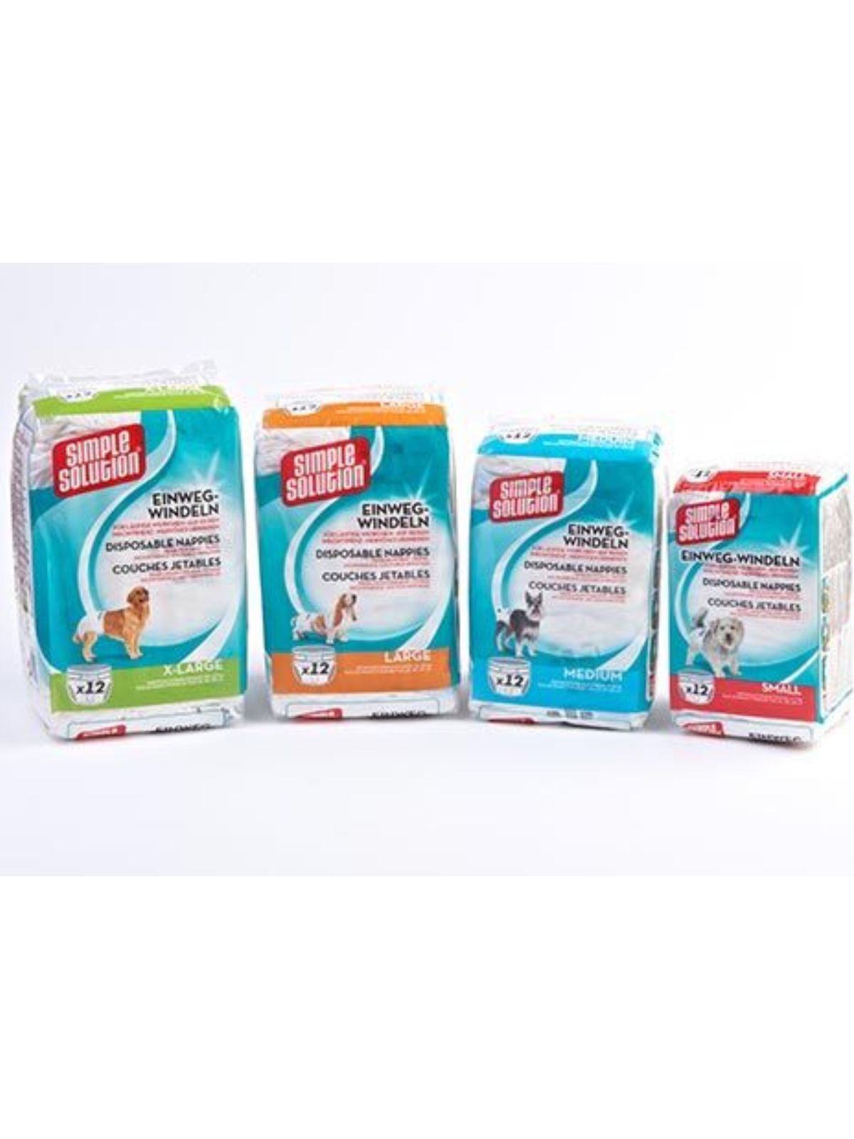 SIMPLE SOLUTION jednorázové plienky pre psov 12ks