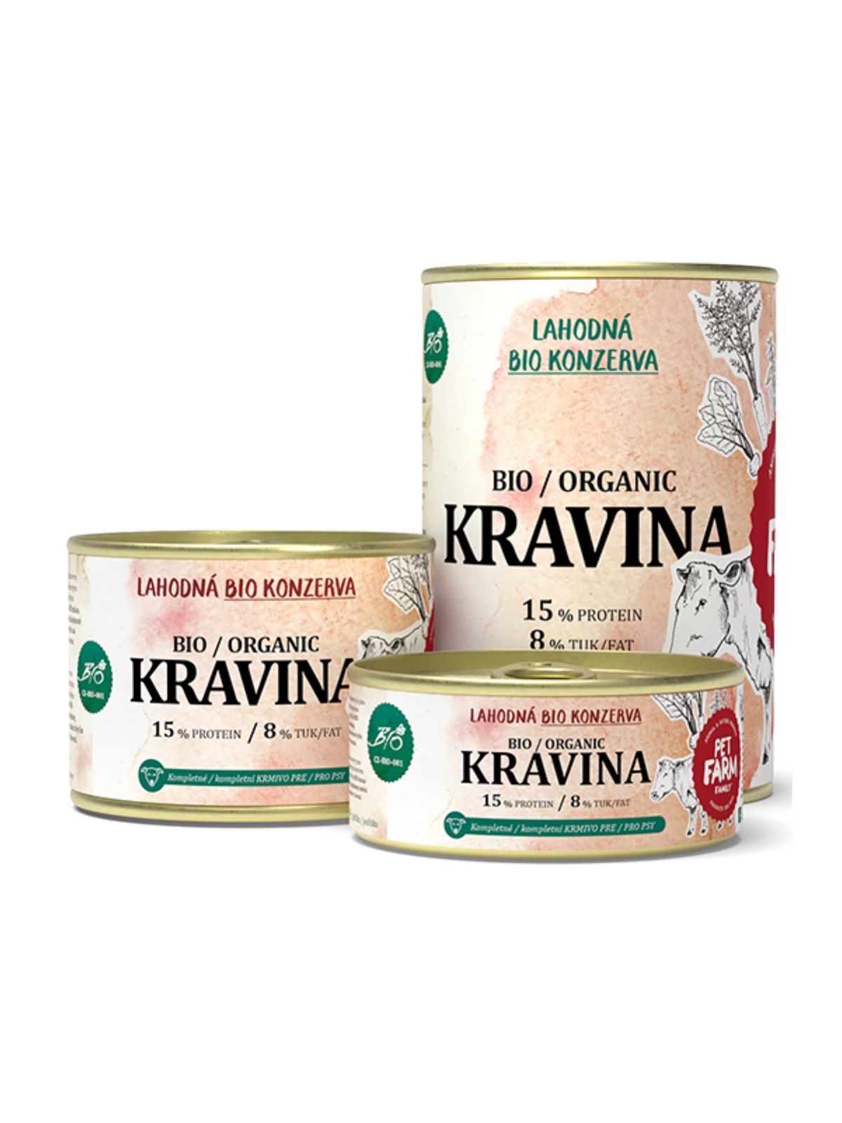 PET FARM FAMILY BIO kravina konzerva