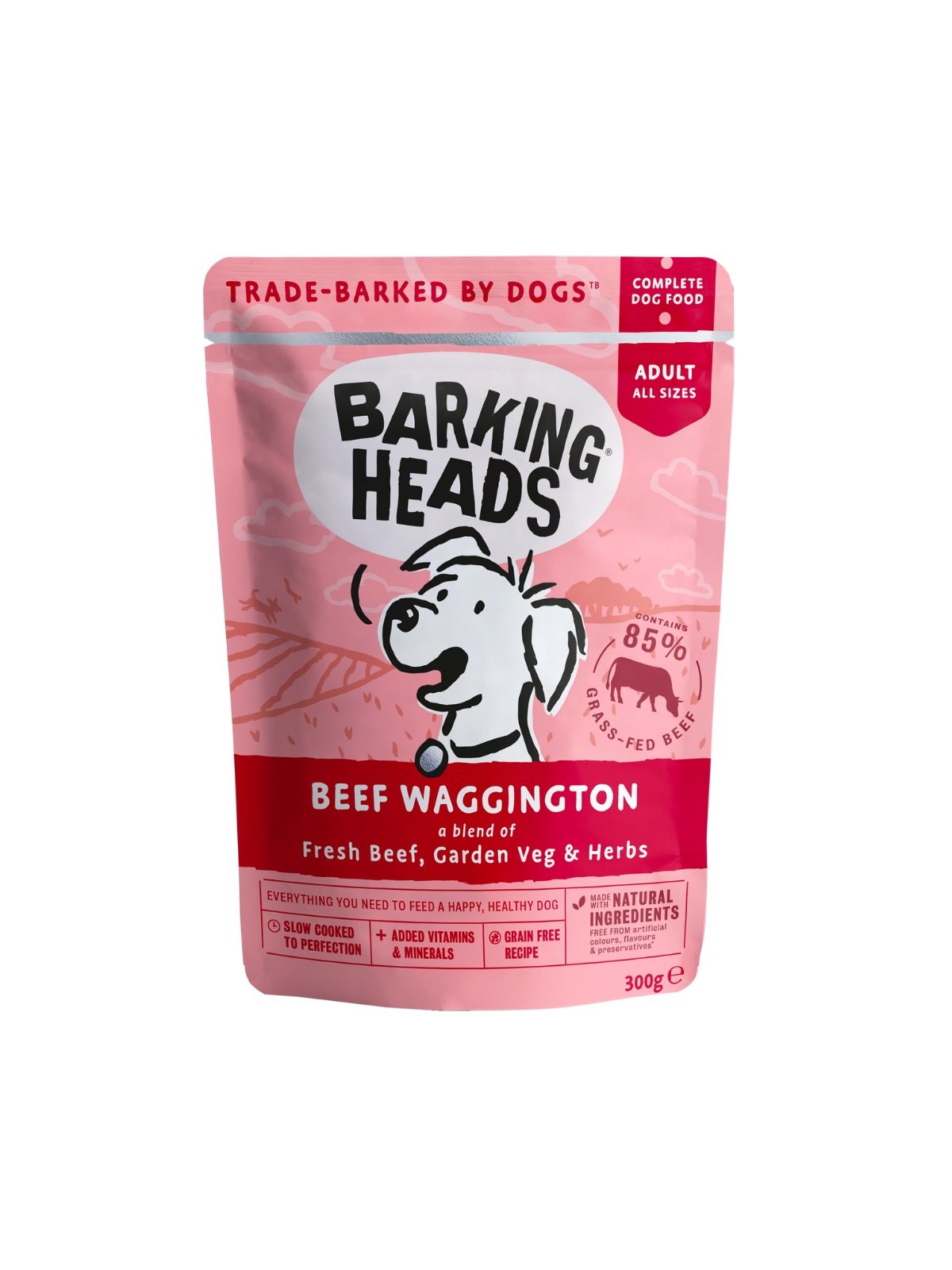 BARKING HEADS  kapsička Beef Waggington 300 g